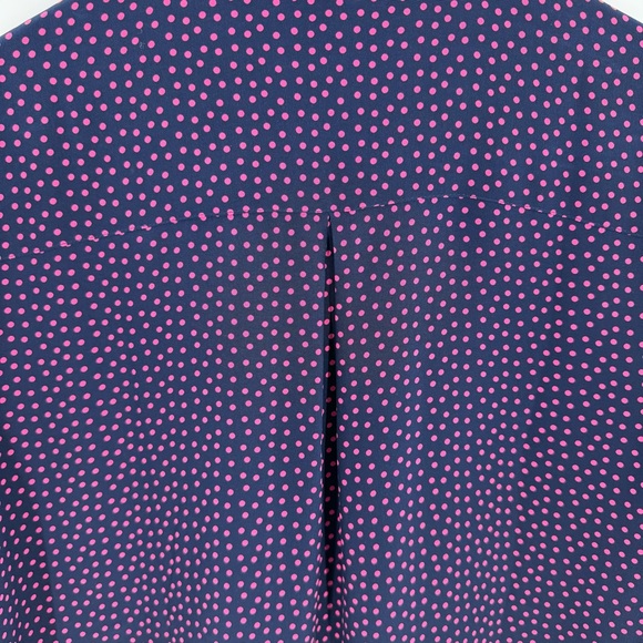 Garnet Hill 100% Silk Utility Blouse Long Sleeve Button Cuff Hidden Placket 10 - Picture 6 of 7